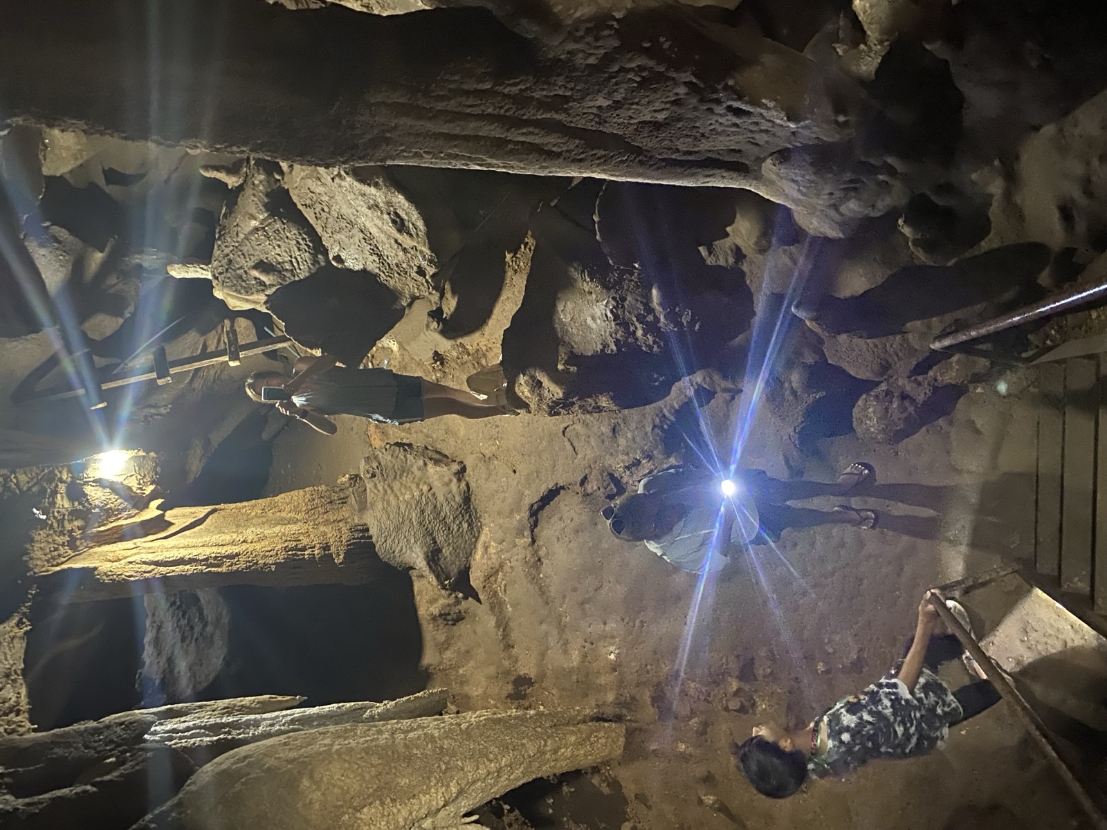 Khao Krot Cave chambers in the hills behind Khanom