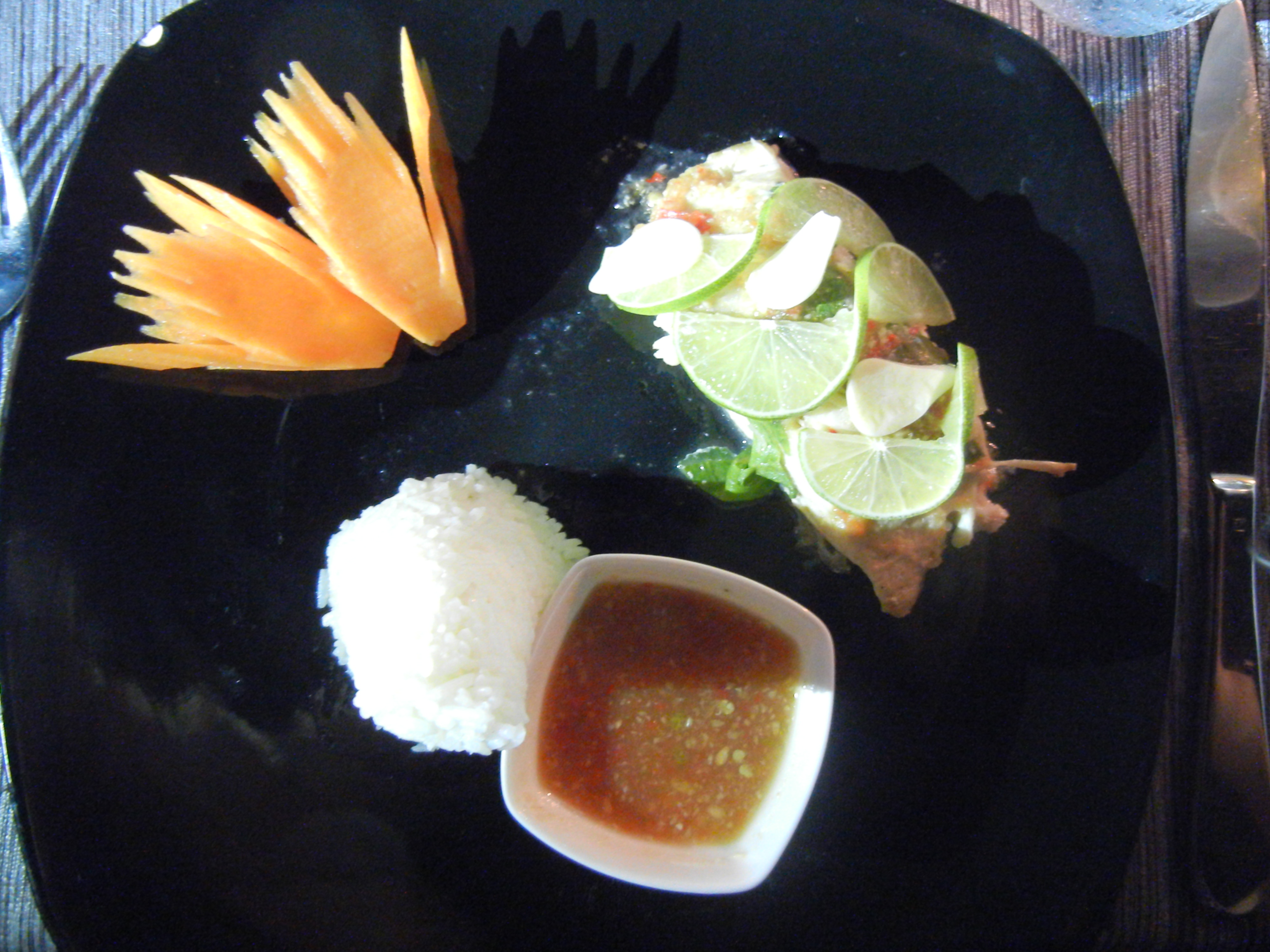 A southern Thai dish served simply on a local table