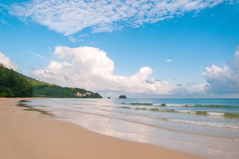 A bright, quiet stretch of Phuket coastline